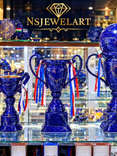 Competition Cup Made Of Lapis Lazuli From Badakhshan, Afghanistan